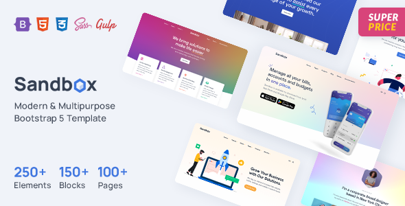 Sandbox 1.0.0 – Modern & Multipurpose Bootstrap 5 Template