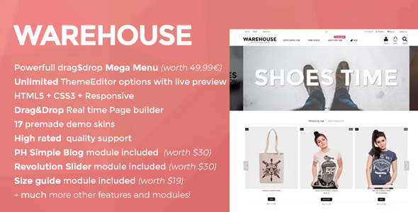 Warehouse – Prestashop theme with paqe builder 4.8.1