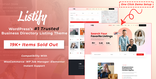 Listify 1.0.0 – Directory & Business Listing WordPress Theme
