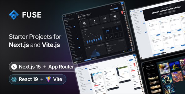 Fuse React 1.0.0 – NextJS & Vite Admin Dashboard Template