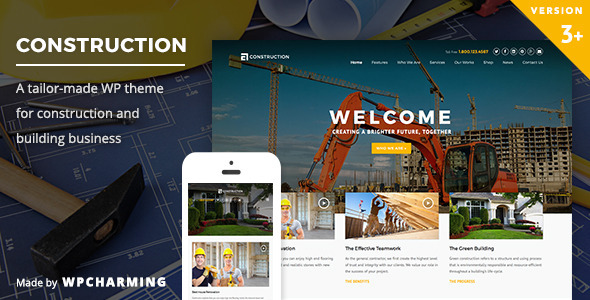 Construction WordPress Theme 3.6