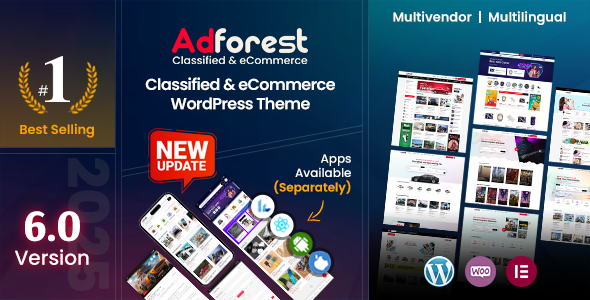 AdForest – Classified Ads WordPress Theme 6.0