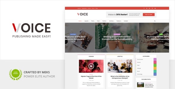 Voice 1.0.0 – News Magazine WordPress Theme