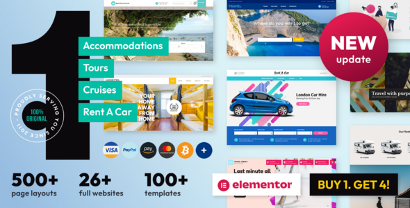 Book Your Travel 1.0.0 – Online Booking WordPress Theme