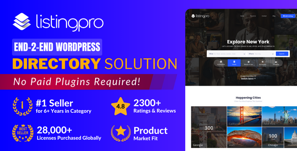 ListingPro 1.0.0 – Directory & Listing WordPress Theme