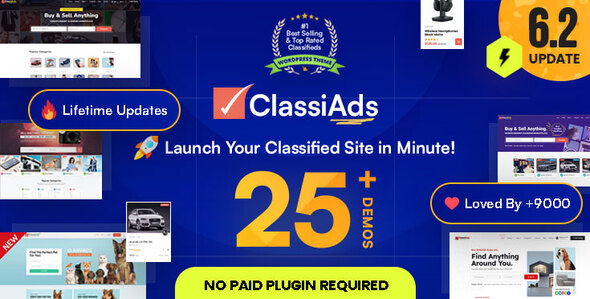 Classiads – Classified Ads WordPress Theme 1.0.0