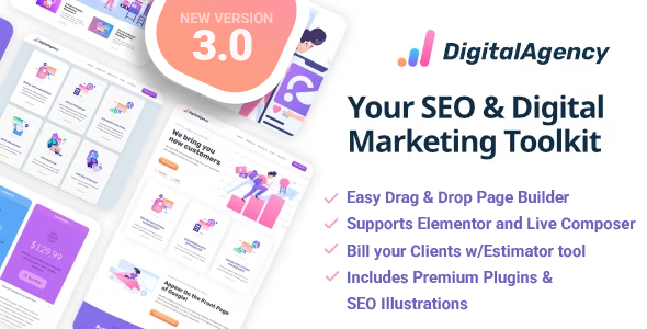 SEOWP 3.0.0 – Digital Marketing Agency and SEO WordPress Theme