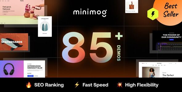 Minimog – Next-gen Multipurpose Shopify theme grade-A 5.0