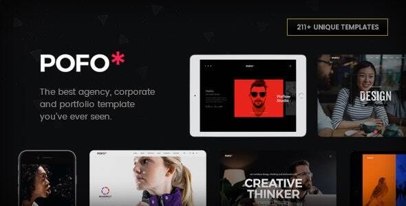 Pofo – Creative Agency, Corporate and Portfolio Multi-purpose Template 1.0.0