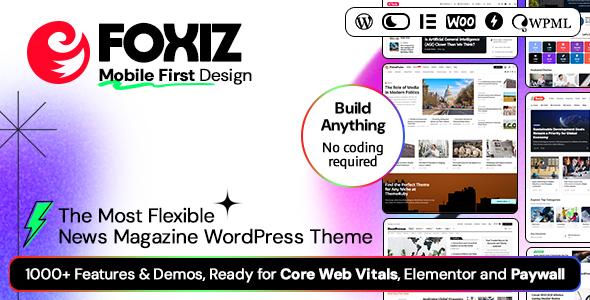 Foxiz 1.0.0 – Newspaper News & Magazine WordPress