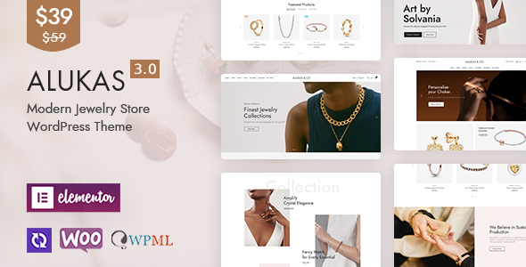 Alukas 3.1.0 – Luxury Jewelry Store WooCommerce WordPress Theme