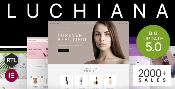 Luchiana 1.0.0 – Cosmetics Beauty Shop Theme