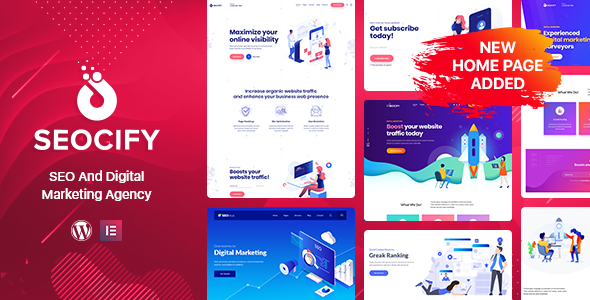 SEO Digital Marketing Agency WordPress Theme 3.8 – Seocify