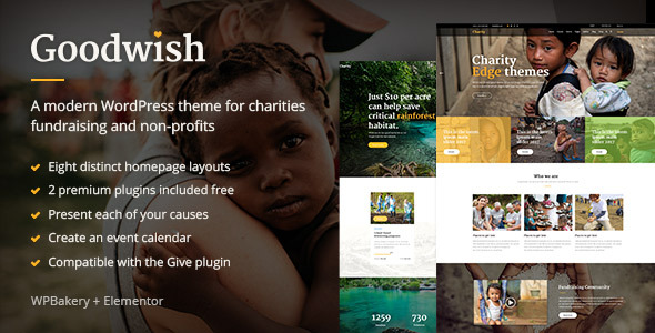 Goodwish 3.8 – Charity & Nonprofit WordPress Theme
