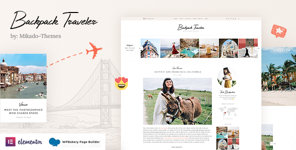 Backpack Traveler 1.0.0 – Modern Travel Blog WordPress Theme