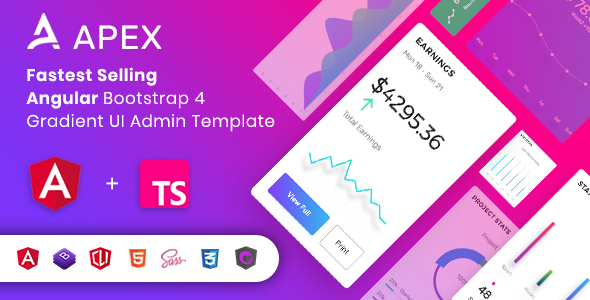 Apex – Angular 14+ & Bootstrap 4 HTML Admin Template 1.0.0