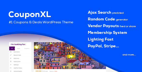 CouponXL – Coupons, Deals & Discounts WP Theme 3.7