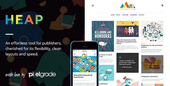 HEAP – A Snappy Responsive WordPress Blog Theme 1.9.9