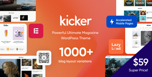 Kicker 1.0.0 – Blog Magazine Theme