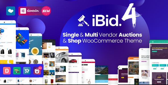 iBid – Multi Vendor Auctions WooCommerce Theme 1.0.0