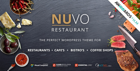NUVO – Cafe & Restaurant WordPress Theme 6.8