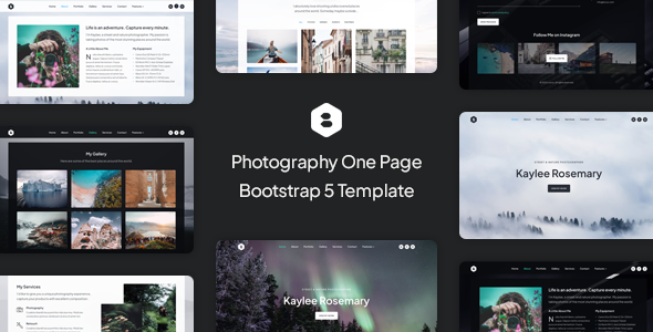Locus 1.0.0 – Photography One Page Bootstrap 5 Template
