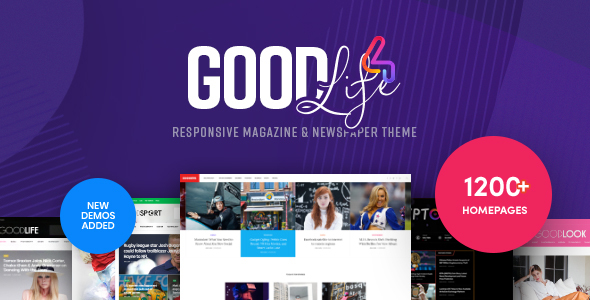 GoodLife 5.5 – Magazine & Newspaper WordPress Theme