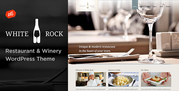 White Rock 1.0.0 – Restaurant & Winery WordPress Theme