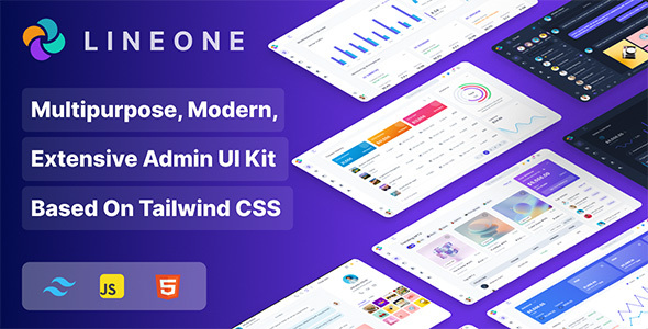 Lineone 1.0.0 – Tailwind CSS Admin Template, HTML + Laravel