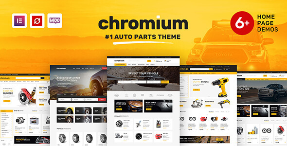 Chromium – Auto Parts Shop WordPress Elementor Theme 5.0