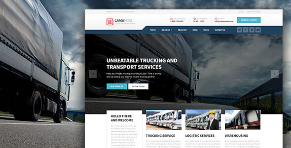 CargoPress 1.0.0 – WordPress Theme for Logistics, Warehouse, and Transport Websites