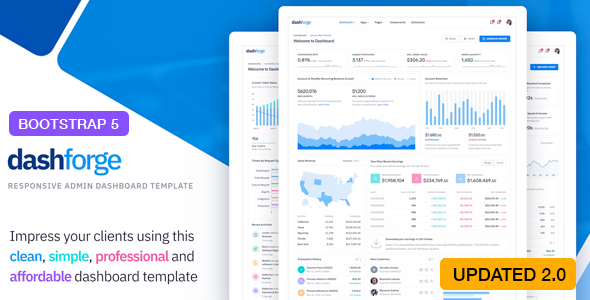 Dashforge – Responsive Admin Dashboard Template 2.0.0