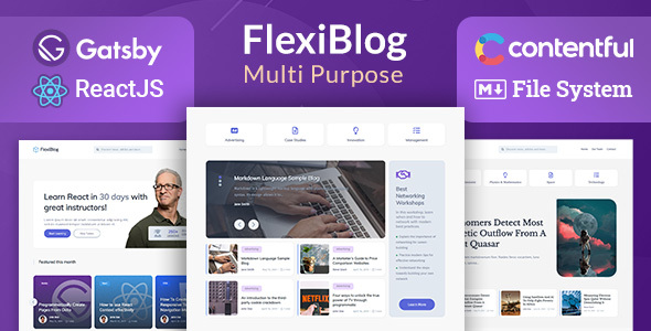 FlexiBlog 4.0.0 – React Gatsby Multipurpose Blog Theme