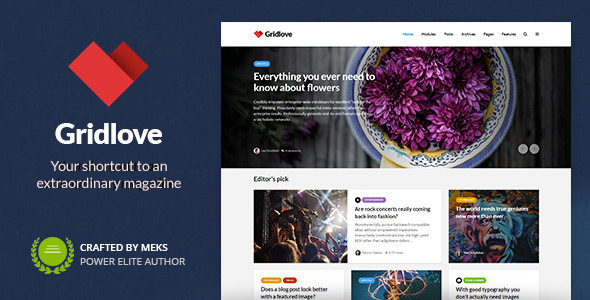 Gridlove – News Portal & Magazine WordPress Theme 1.0.0