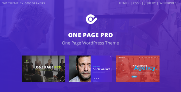 One Page Pro – Multipurpose WordPress 1.0.0