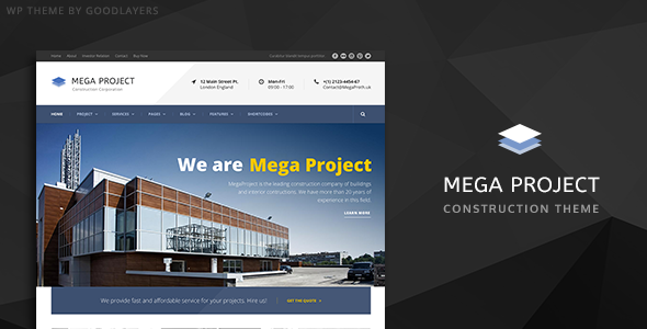 Mega Project – Construction WordPress 1.0.0