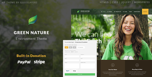 Green Nature – Environmental / Nonprofit WordPress 1.0.0