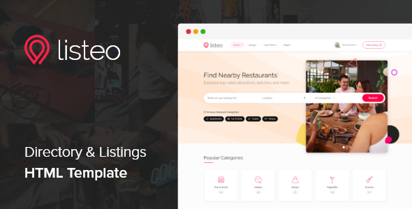 Listeo 1.0.0 – Directory & Listings HTML Template