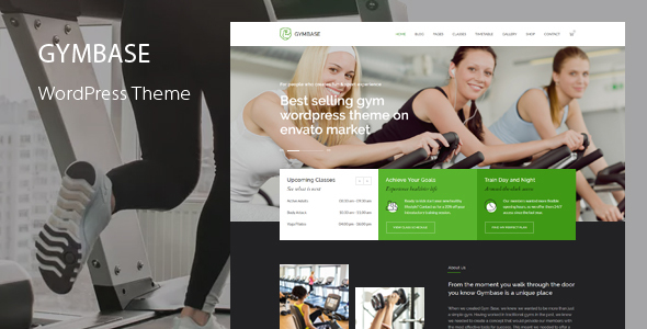 GymBase 1.0.0 – Gym Fitness WordPress Theme