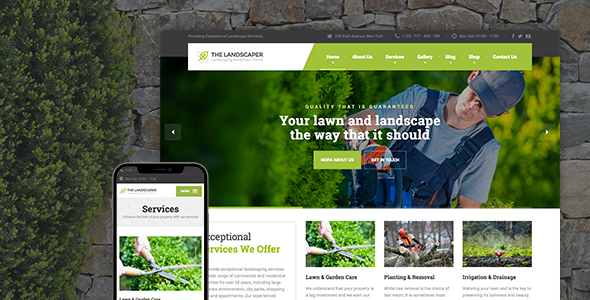The Landscaper 3.4.1 – Lawn & Landscaping WP Theme