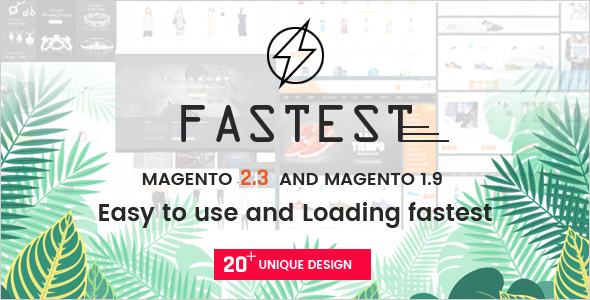 Fastest – Multipurpose Responsive Magento 2 and 1 Fashion Theme 1.0.0