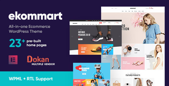 ekommart – All-in-one eCommerce WordPress Theme 1.0.0