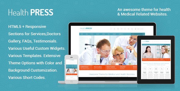 HealthPress 1.9.4 – Medical WordPress Theme