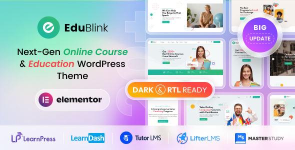 EduBlink 1.0.0 – Education & Online Course WordPress Theme