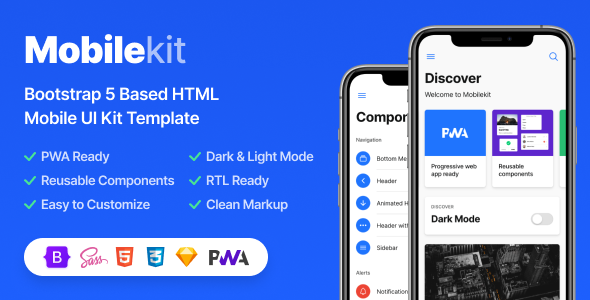 Mobilekit – Bootstrap 5 Based HTML Template 5.1.3