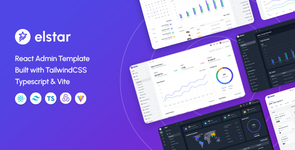 Elstar – React Admin Tailwind Template (React 19) 1.0.0