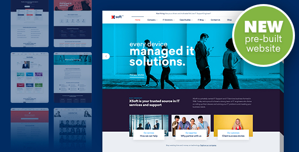 Nanosoft 1.0.0 – WP Theme for IT Solutions and Services Company