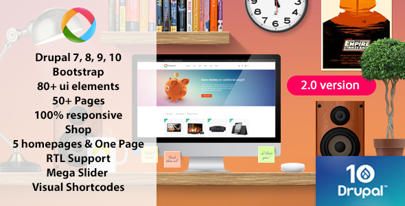 Progressive 2.3.2 – Drupal 10 Multipurpose Responsive Theme