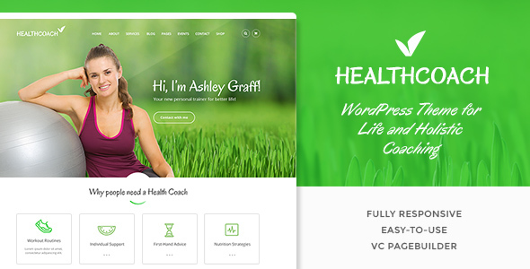 Health Coach – Personal Trainer WordPress theme 1.0.0