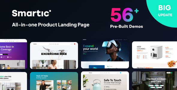 Smartic 7.9.0 – Product Landing Page WooCommerce Theme